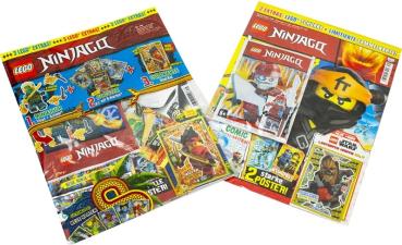 XL-Blindbag Lego Ninjago Helden-Power  (2x Magazines + 2x Lego Extras) Pack 4